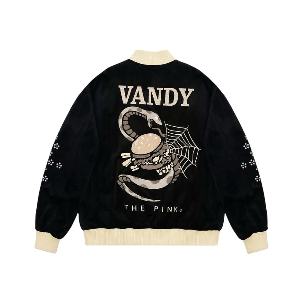

Vandy The Pink Бейсбольная куртка унисекс черная, Black