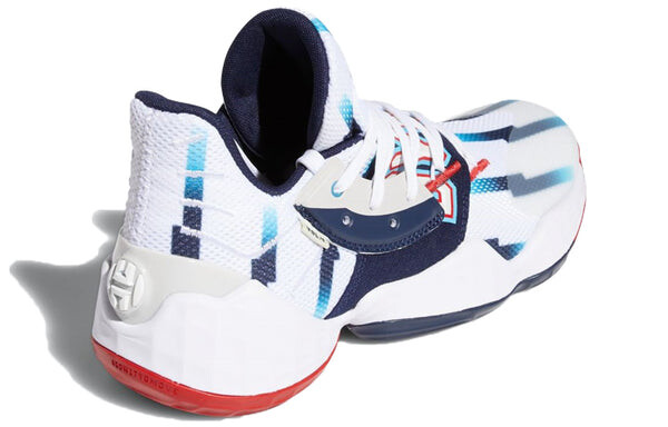 Кроссовки harden vol. 4 gca Adidas, белый — фото 4