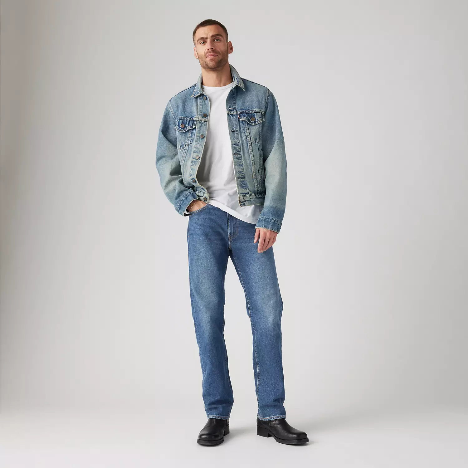 

Мужские джинсы стандартного кроя 505 Levi's, цвет Cozy And Warm - Medium Wash - Stretch