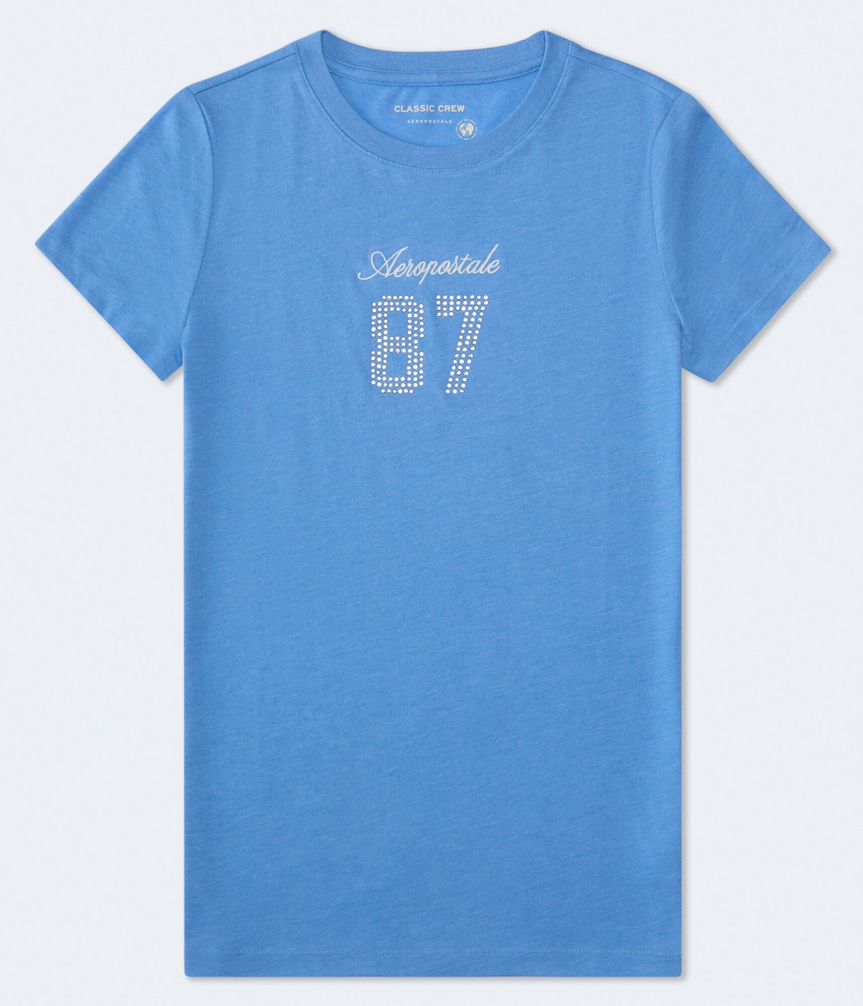 

Футболка Aeropostale 87 с графическим рисунком из страз, синий