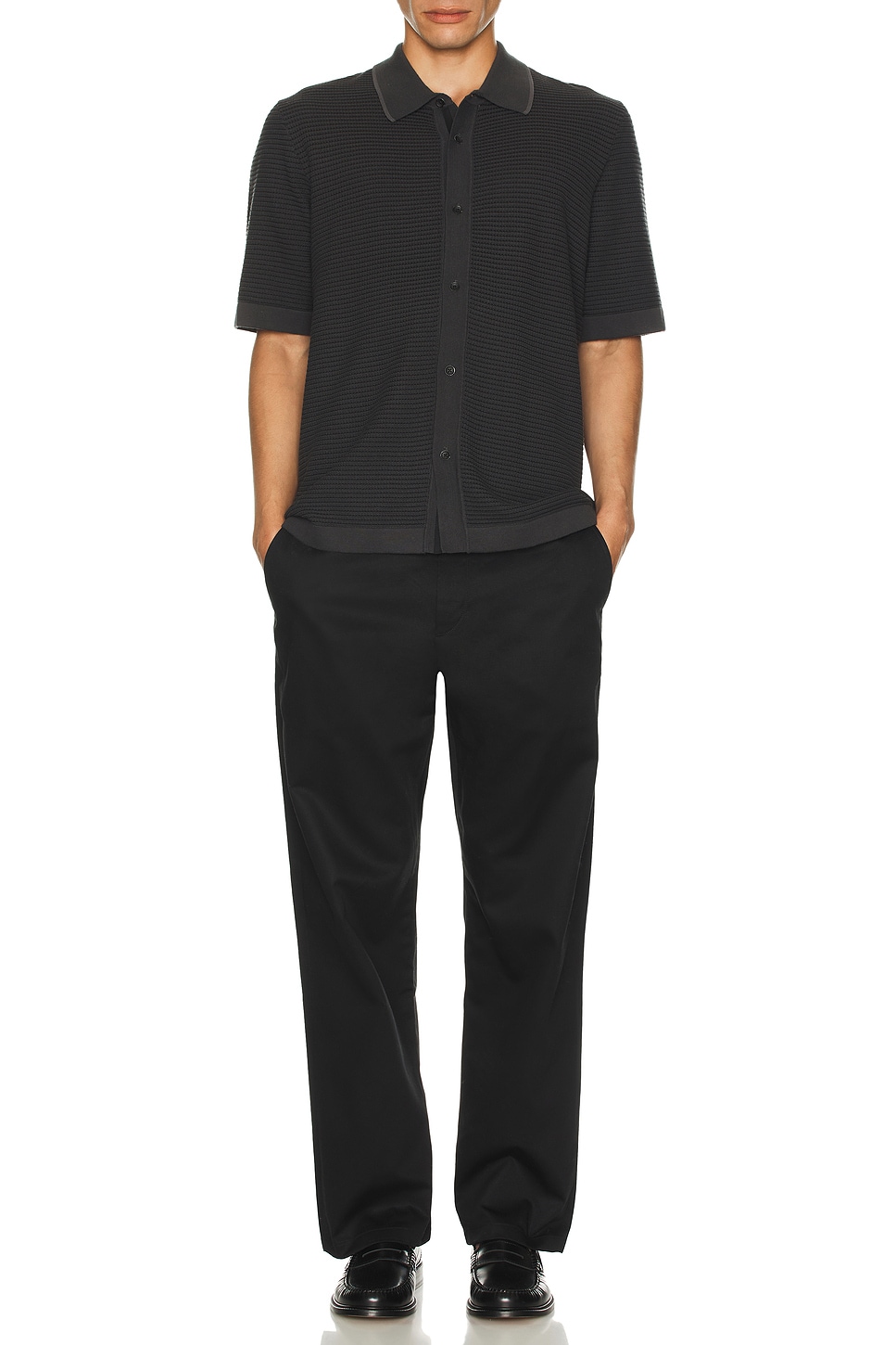 

Jonah Short Sleeve Dalton Рубашка Rag & Bone, Washed Black