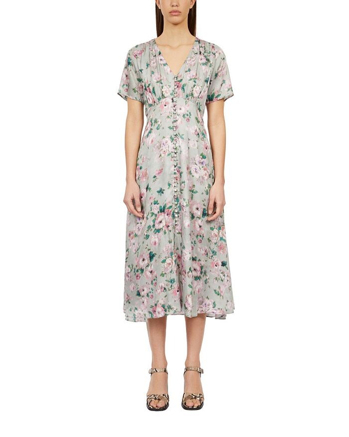 

Длинное платье с принтом Kooples The Kooples, зеленый