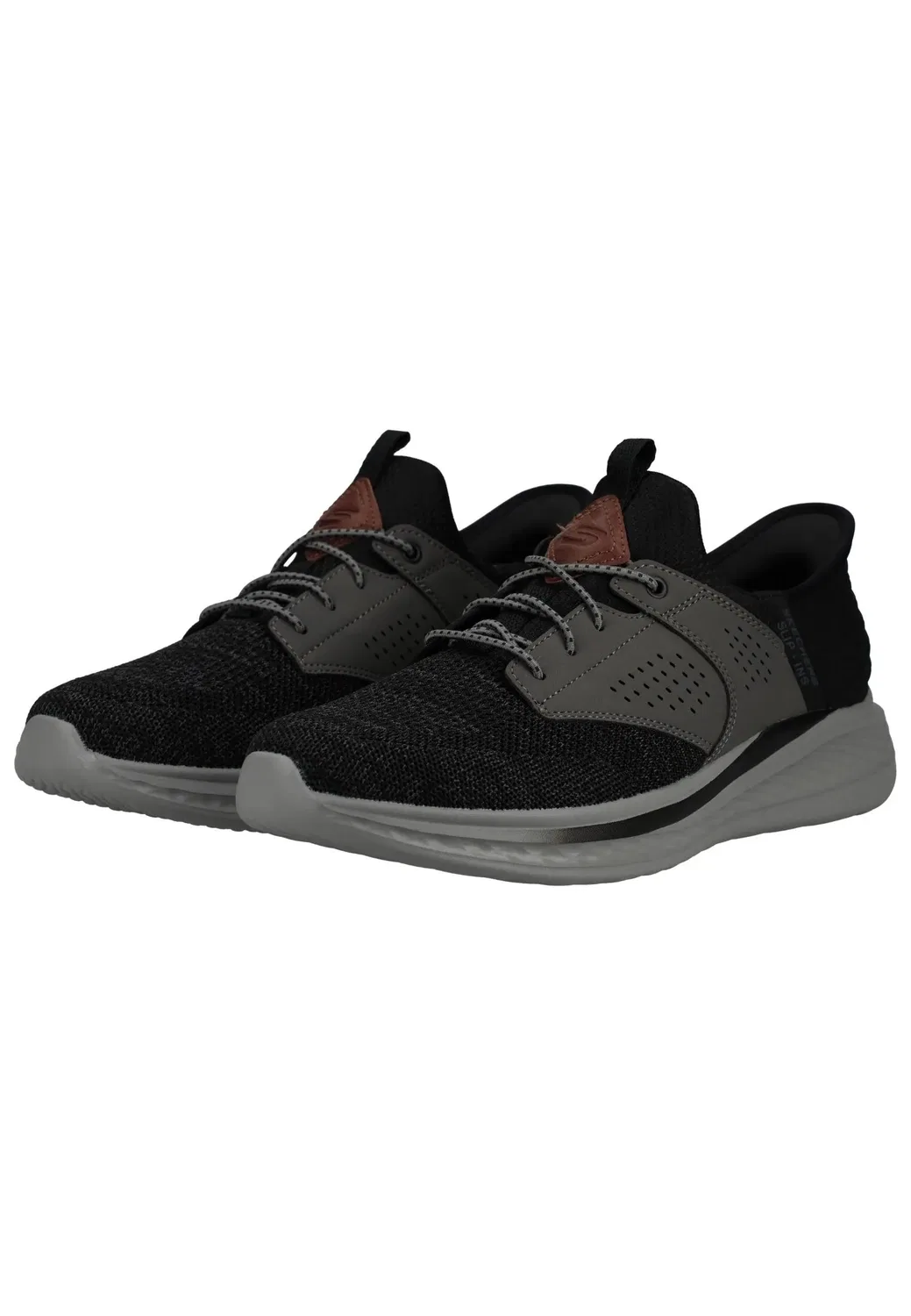 Кроссовки Slip-ins, Skechers, черный/серый — фото 3