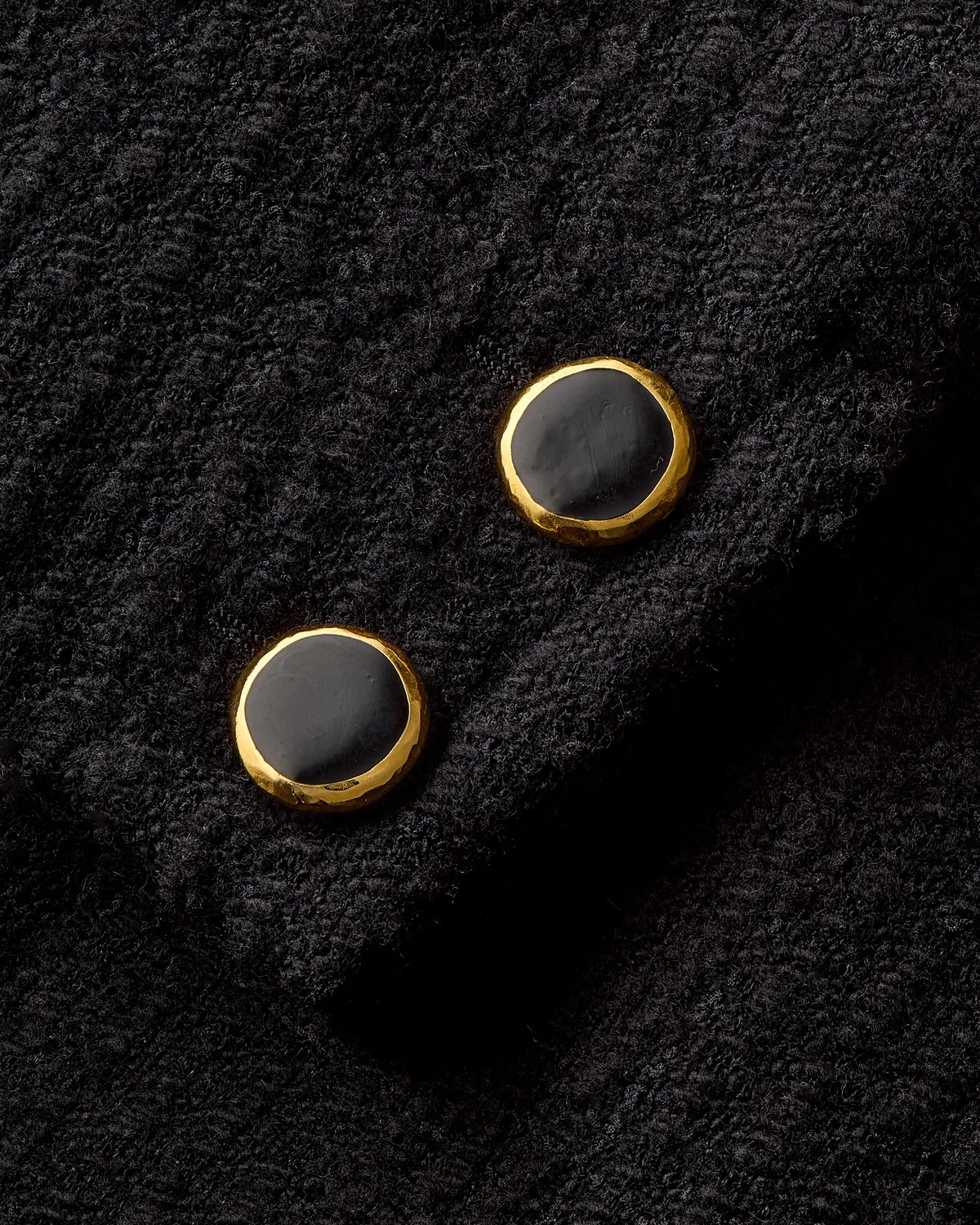 Однобортный жакет из твида Saint Laurent, черный — фото 3