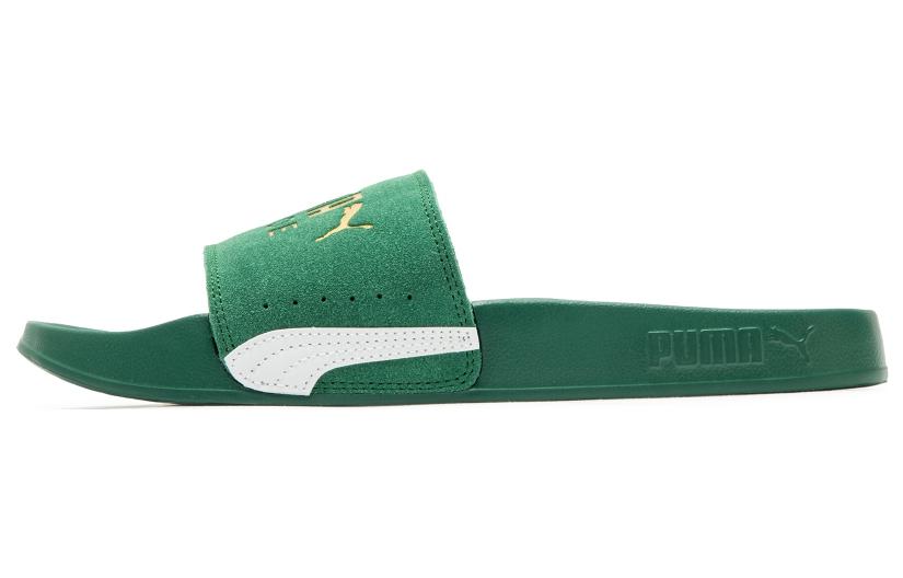 Шлепанцы PUMA Leadcat 2.0 Suede Classic Sandals, зеленый — фото 2