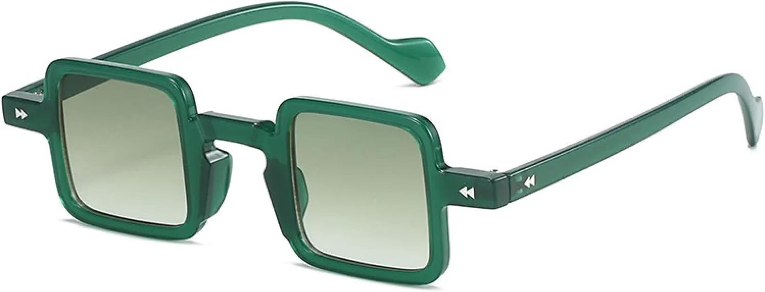 

Ретро-солнцезащитные очки для женщин, маленькие, с прозрачными линзами конфетных цветов, модные мужские градиентные линзы UV400 TVTBBVV, Green Green Gradient