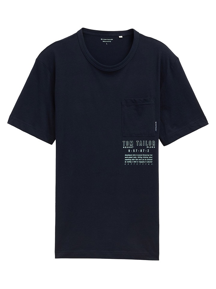

Футболка Tom Tailor, темно-синий