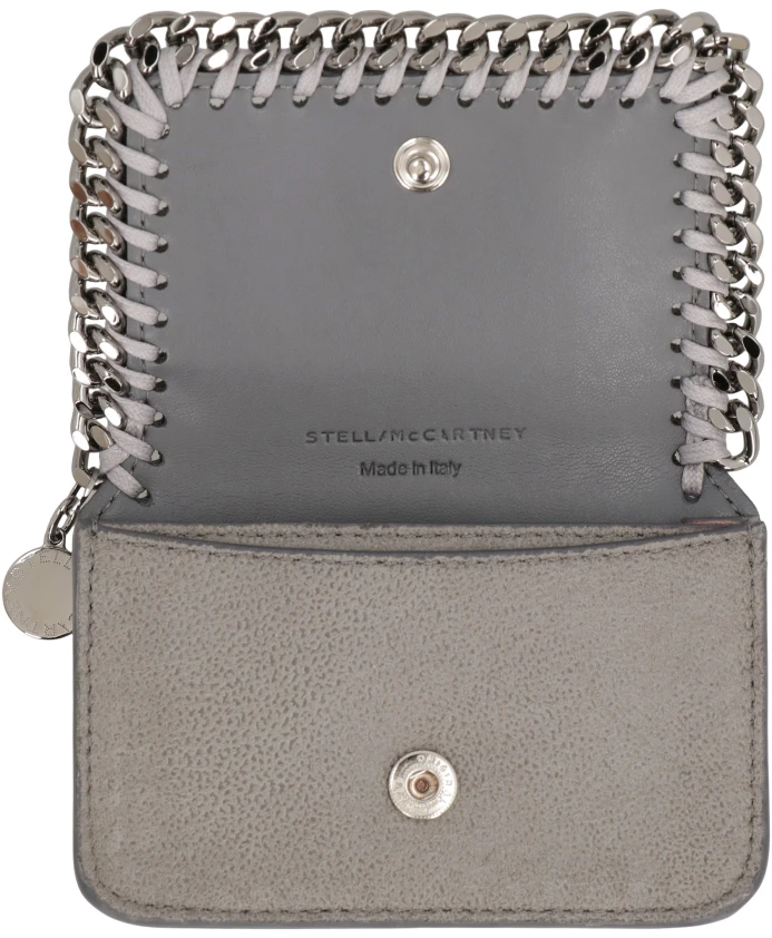 Кошелек Falabella с небольшим клапаном Stella Mccartney, серый — фото 3