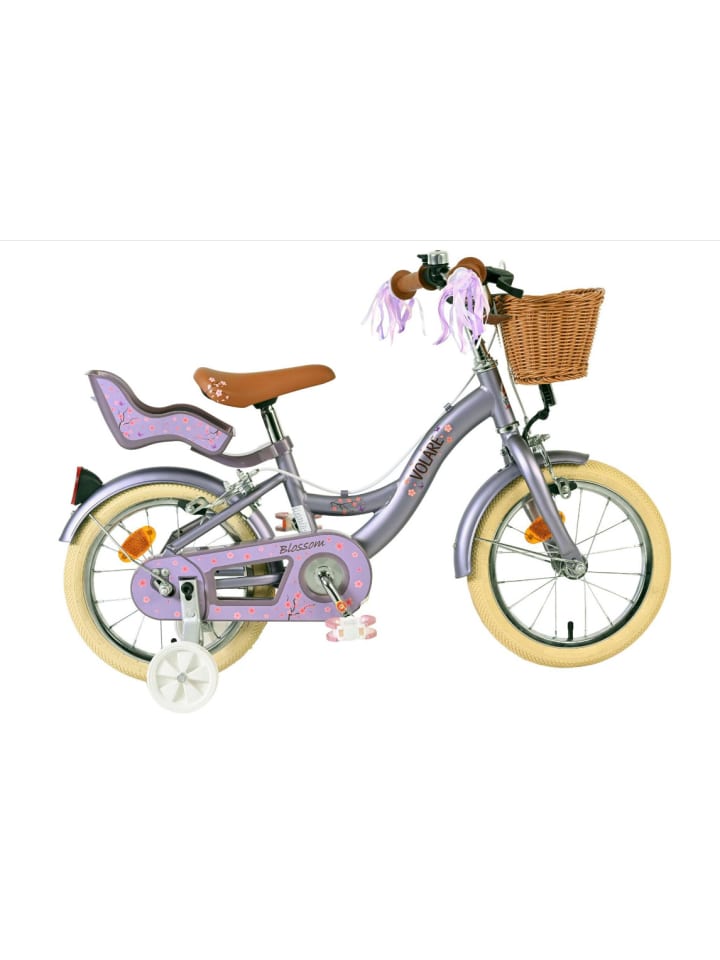 

Volare Детский велосипед Blossom 14 дюймов без ножного тормоза, фиолетовый