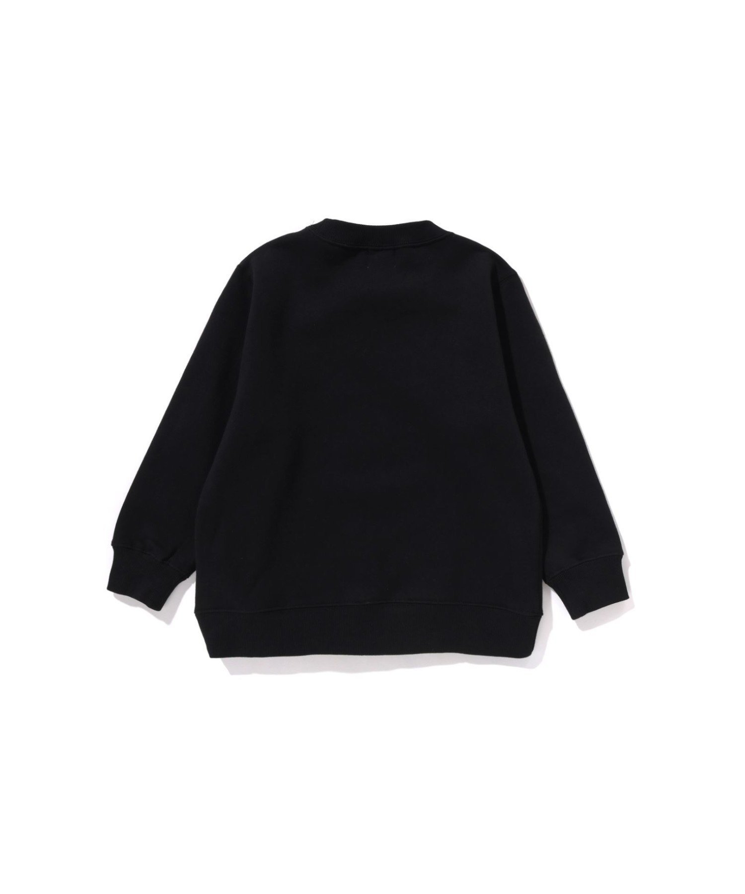 Толстовка с круглым вырезом Baby Milo Block A BATHING APE, BLACK — фото 2