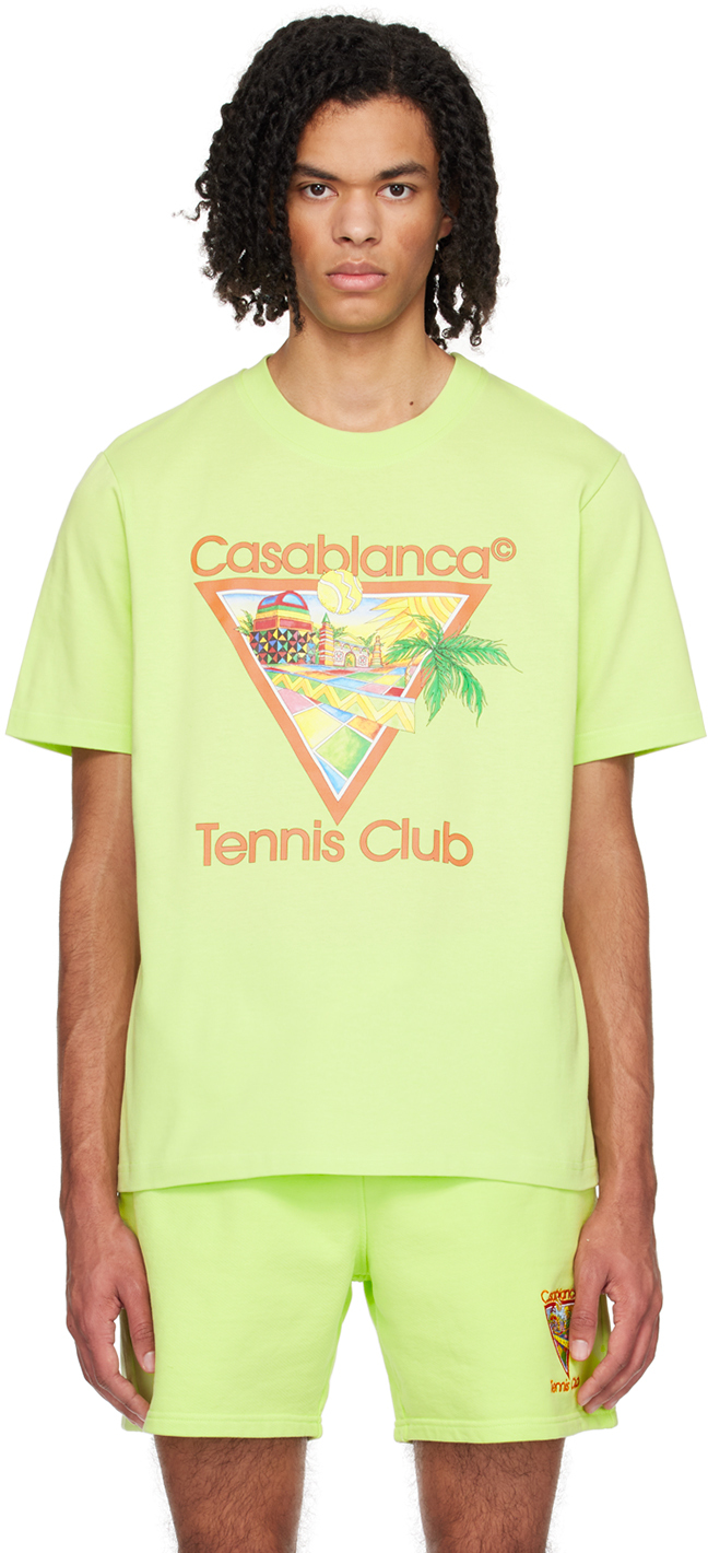 

Зеленая футболка «Afro Cubism Tennis Club» Casablanca