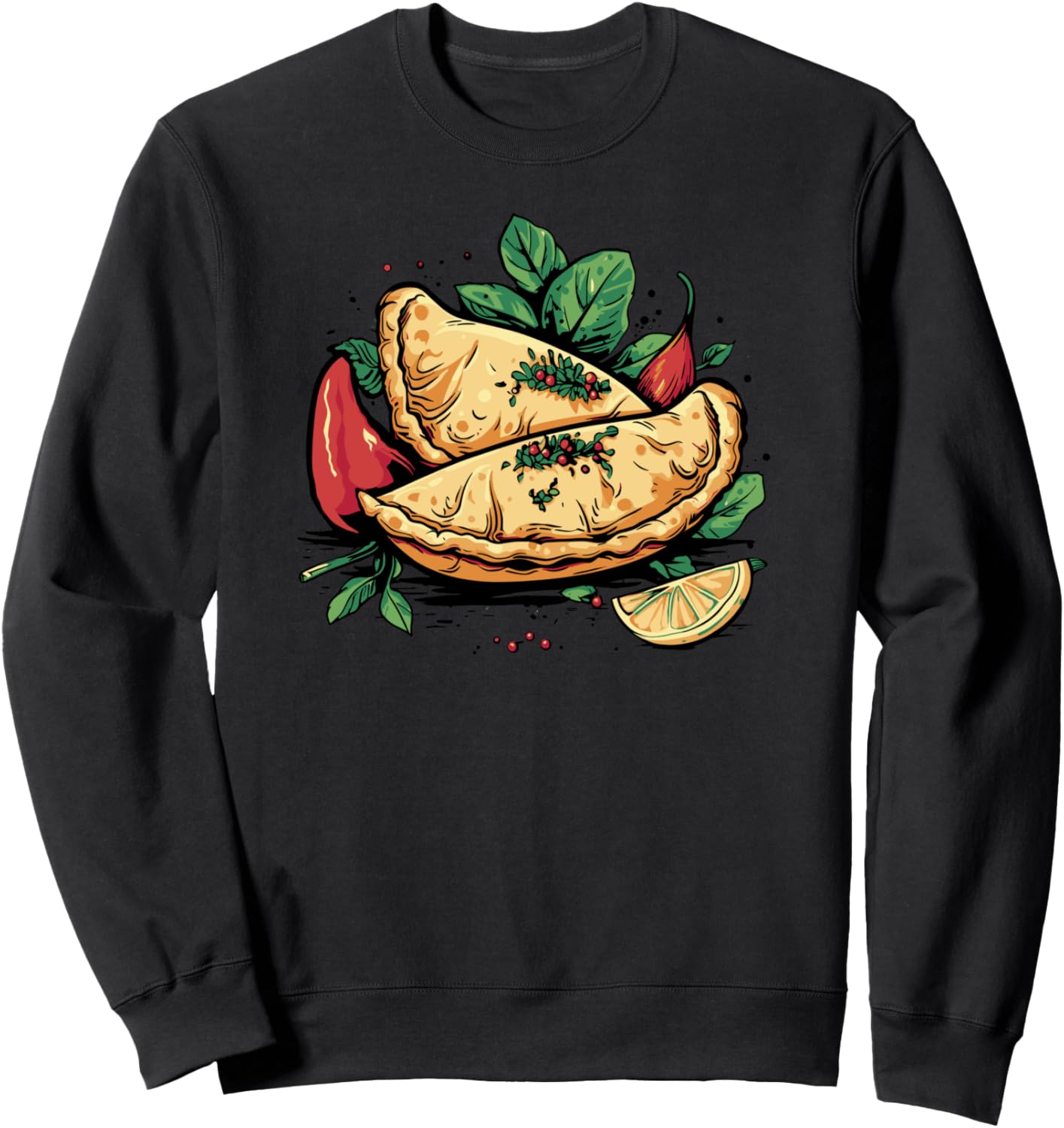 

Толстовка с рисунком в стиле комиксов про фастфуд «Эмпанадас» для мужчин, женщин и детей Bears, Pandas, Raccoon Gifts, Funny Sayings, черный