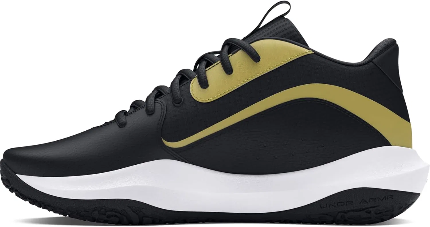 Баскетбольные кроссовки Under Armour GS Lockdown 7 (европейская версия), Black Metallic Gold — фото 2