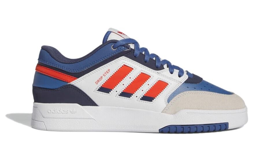 Кеды, скейтборд обувь Drop Step унисекс с низким верхом Adidas Originals, красный/белый/синий — фото 2