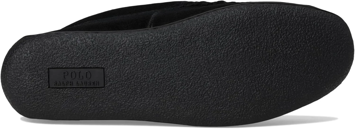 Мужские тапочки POLO RALPH LAUREN Brenan Bear из замши/Holidybear, черный — фото 3