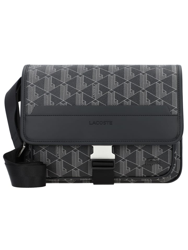 

Lacoste Сумка-мессенджер Monogram The Blend, 29 см, цвет Monogram Noir Gris