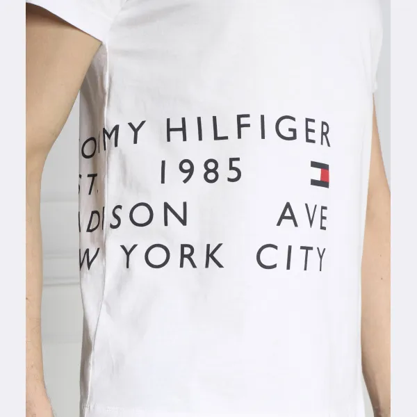 Узкая футболка свободного покроя Tommy Hilfiger, белый — фото 3