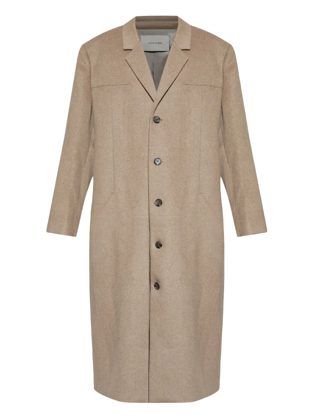 

Шерстяное пальто на пуговицах ENTIRE STUDIOS, нейтральный