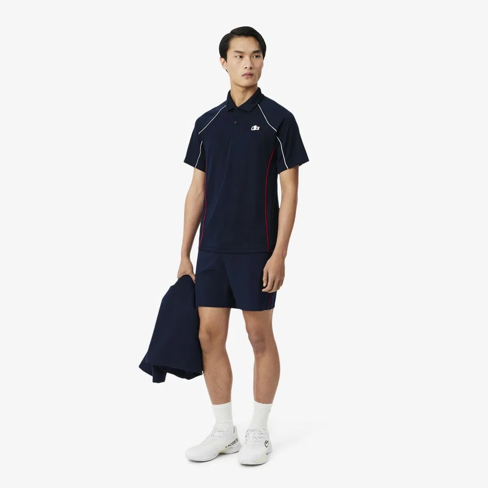 Мужские теннисные шорты French Teams тёмно-синие от Lacoste