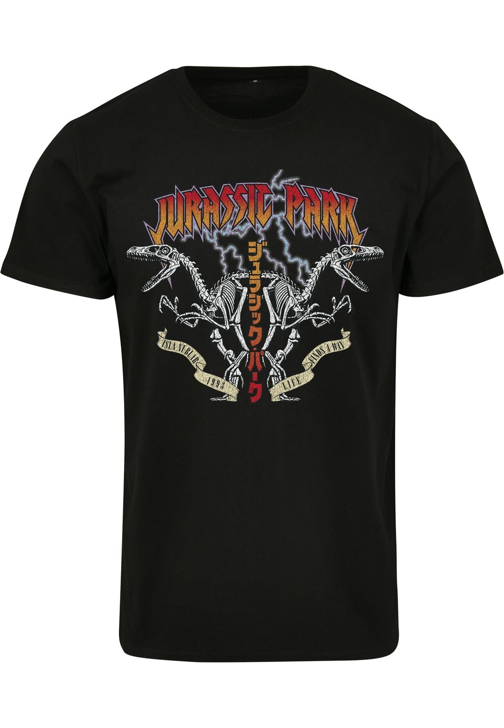 

Футболка с принтом JURASSIC PARK ROCK Merchcode, черный