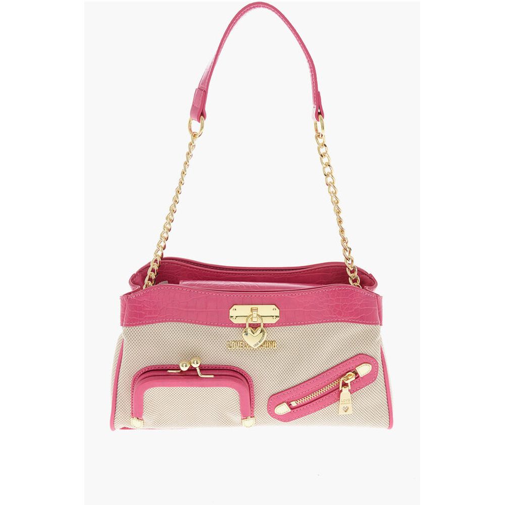 

Сумка через плечо LOVE Fabric с эффектом крокодиловой кожи из искусственной кожи Moschino, бежевый