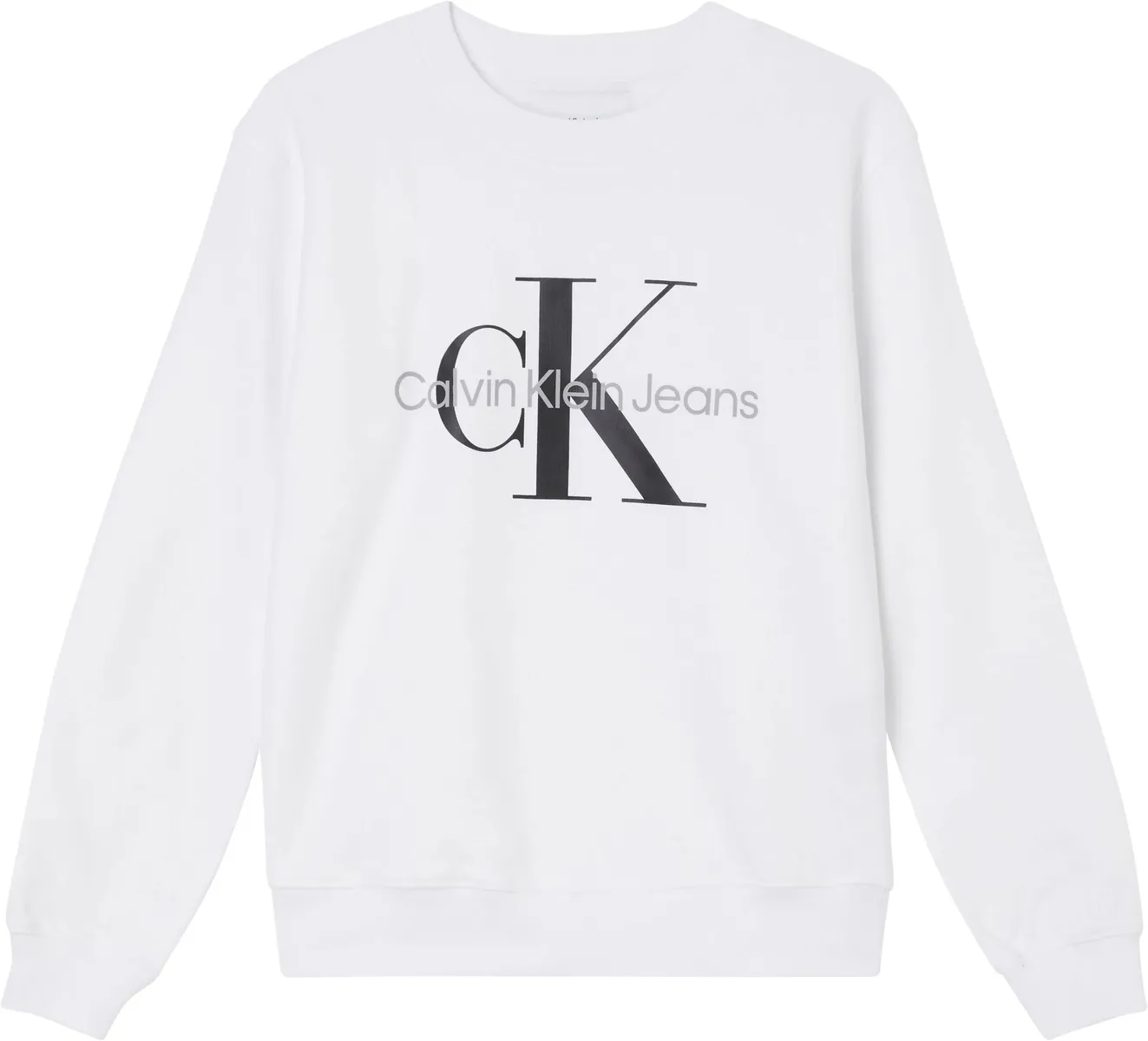 

Толстовка Calvin Klein Jeans "CORE MONOGRAM SWEATSHIRT" с надписью и монограммой логотипа Calvin Klein Jeans, белый