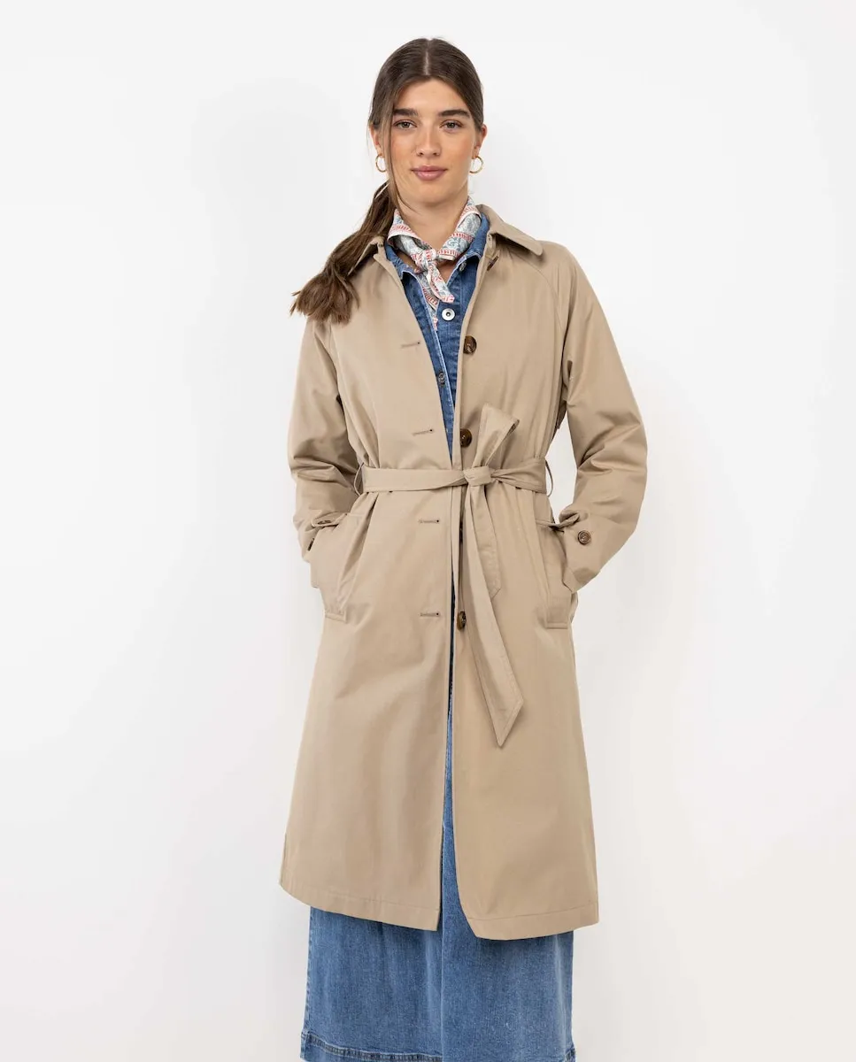 

Женский хлопковый плащ однотонный El Ganso, бежевый