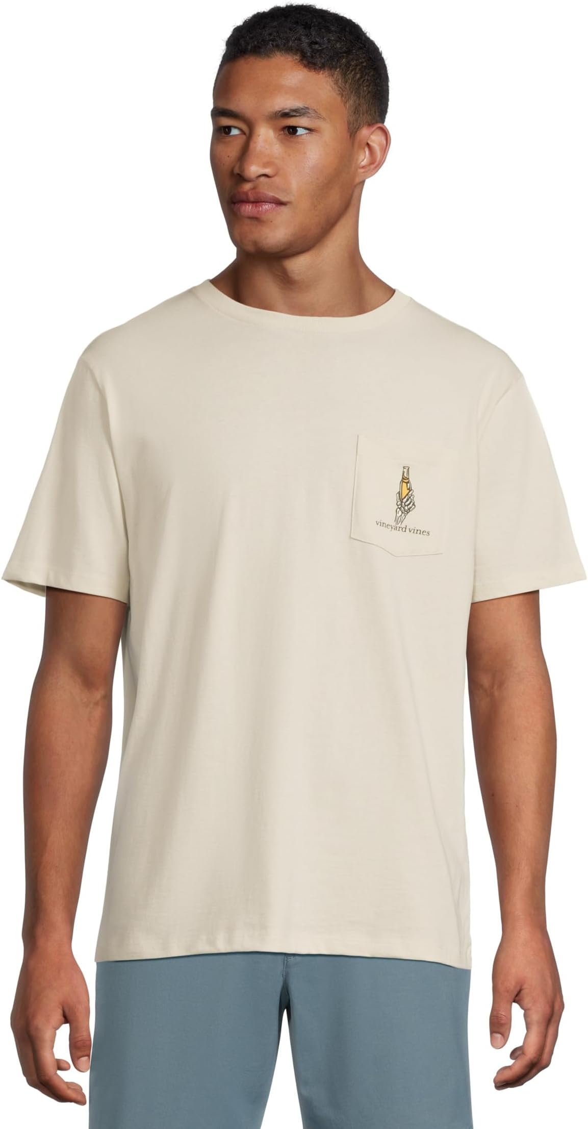 

Футболка Vineyard Vines Rest In Paradise Short-sleeve Pocket Tee, цвет Stone
