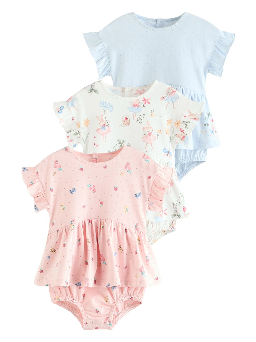 

Комбинезон Next, цвет Light blue/Pink/Rose/White