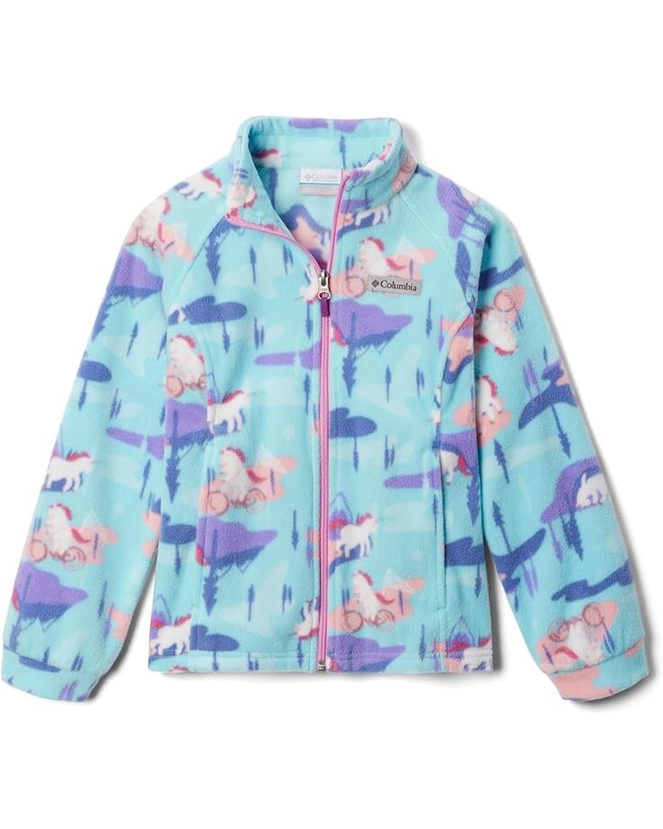 

Флис Columbia Kids Benton Springs II Printed Fleece, цвет Aquamarine Uninature