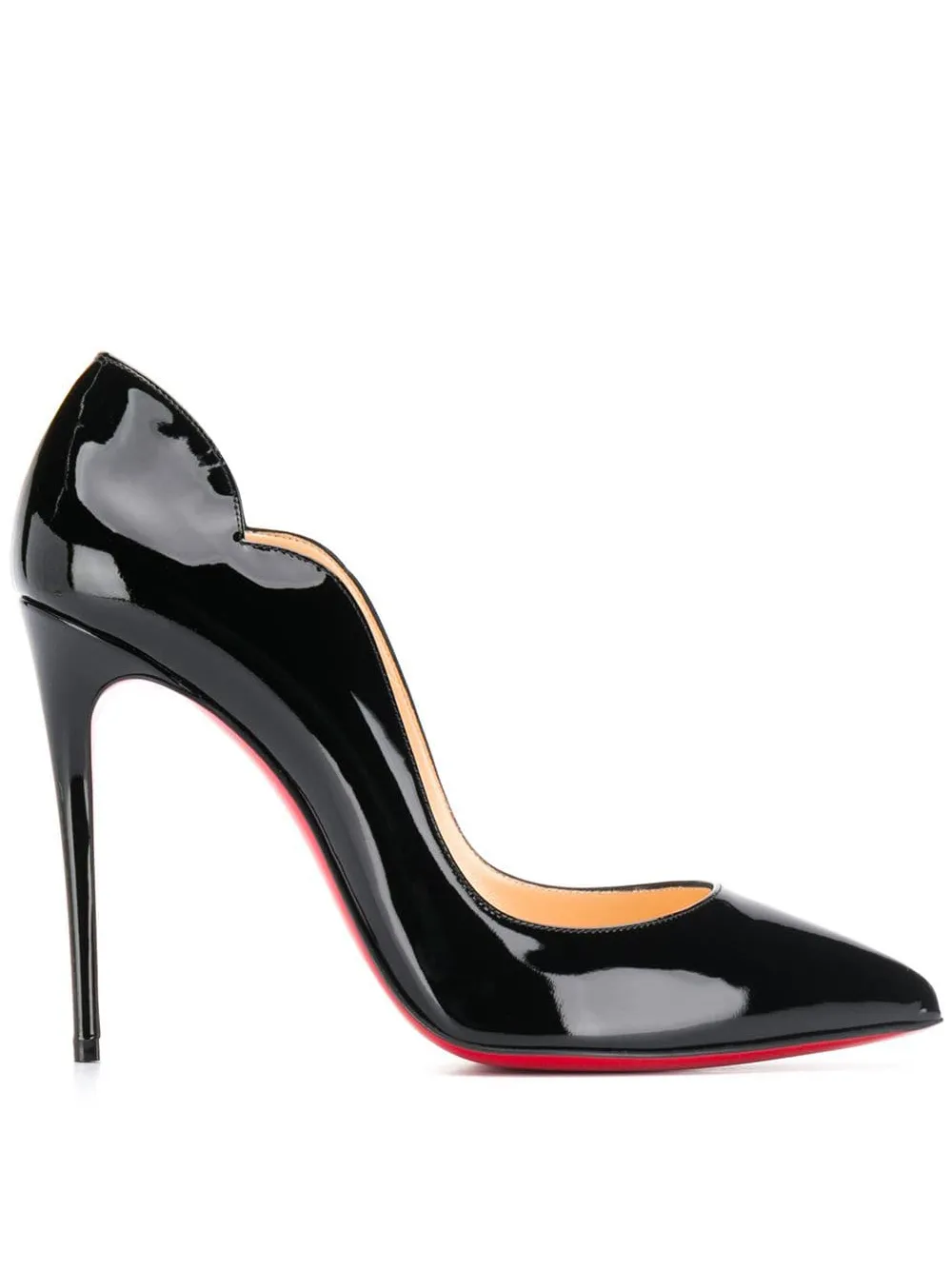 Туфли-лодочки Hot Chickна контрастной-подошве Christian Louboutin, черный
