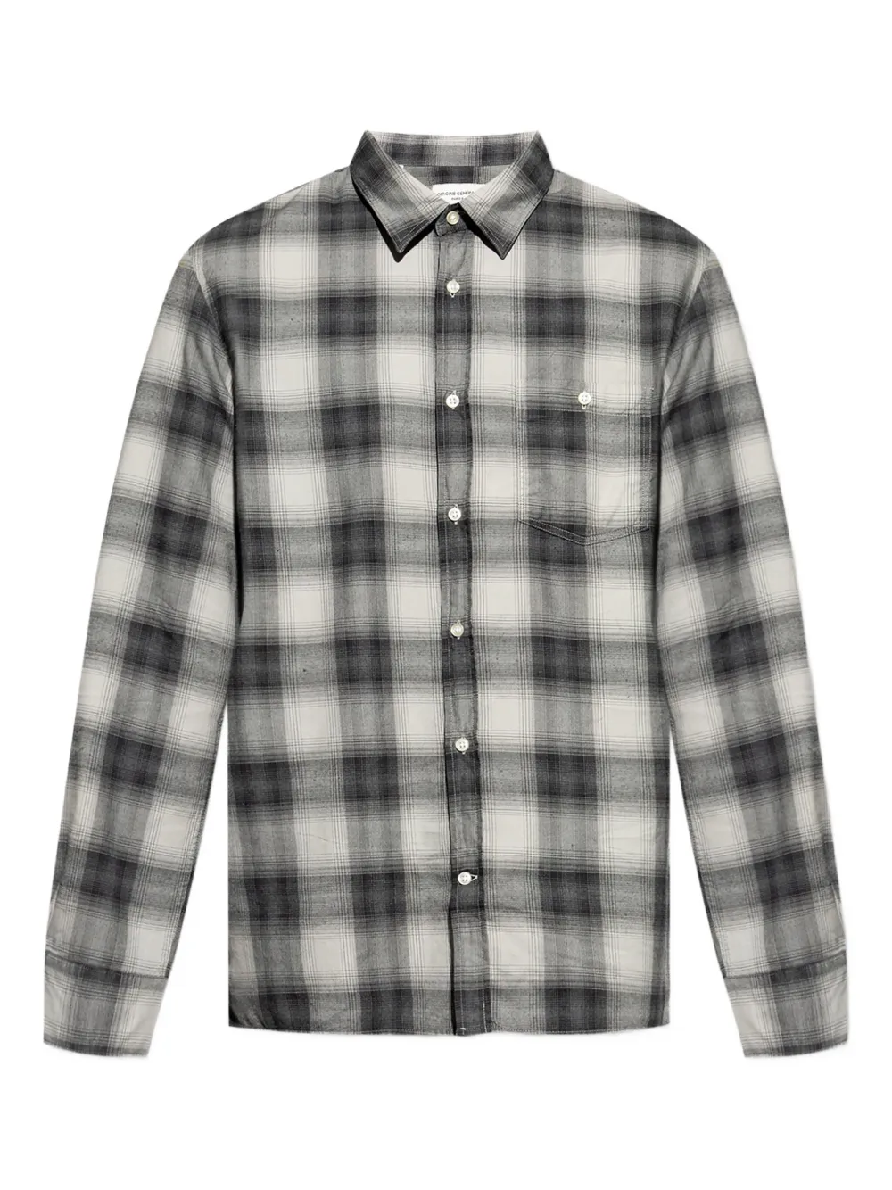 

Рубашка в клетку Officine Generale, серый