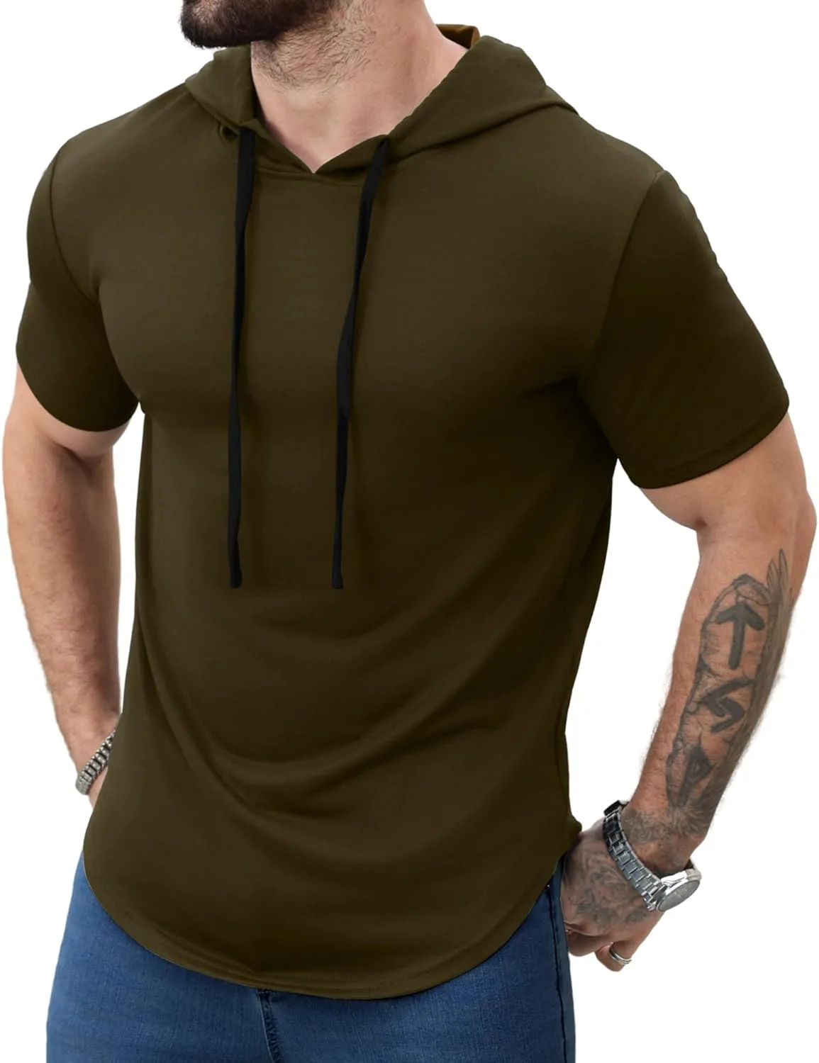 

Мужская толстовка с капюшоном Aiyino, летняя, легкая