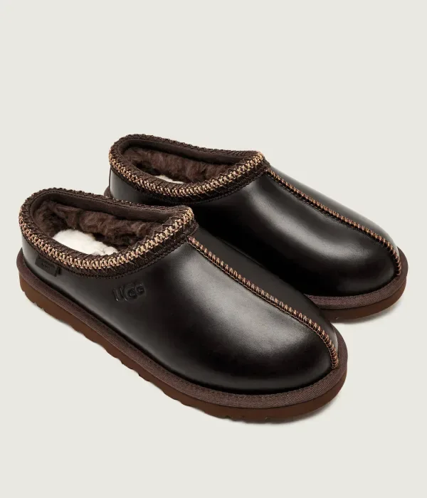 Кожаные сандалии-мюли M TASMAN Ugg, коричневый — фото 3