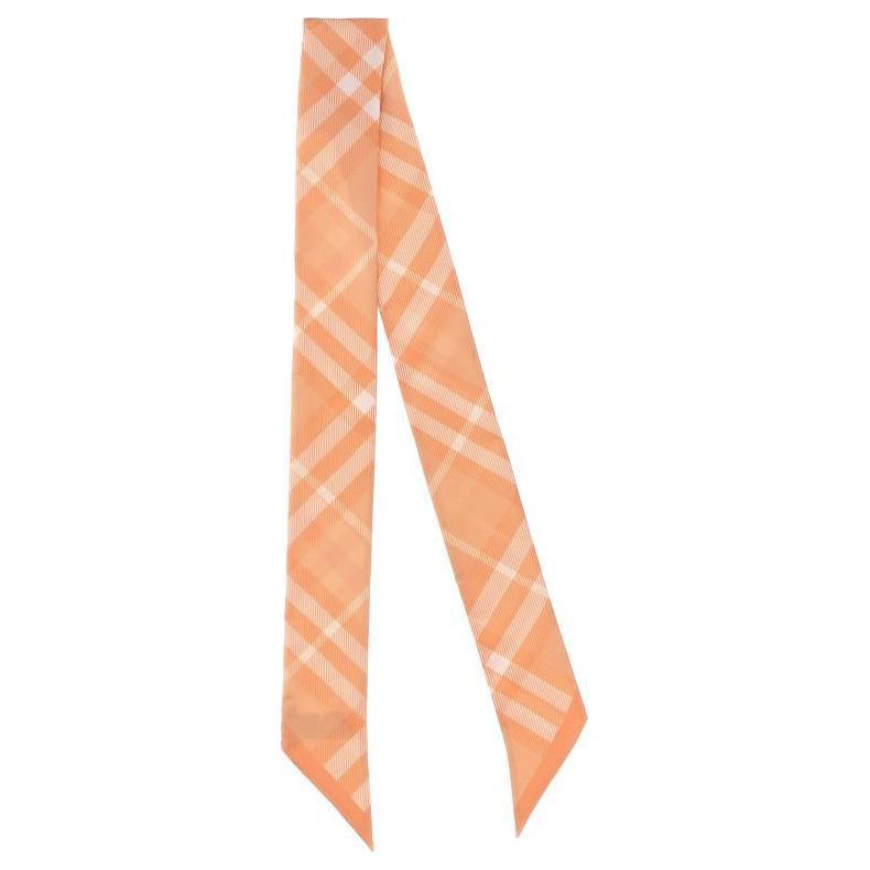 

Шёлковый шарф Burberry оранжевый