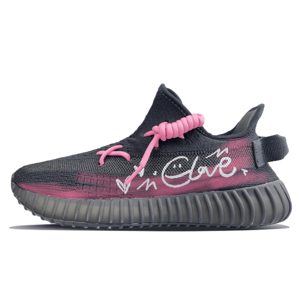 

Adidas Originals Yeezy Boost 350 V2 повседневные кроссовки унисекс низкие розовые/белые - черные, цвет Black