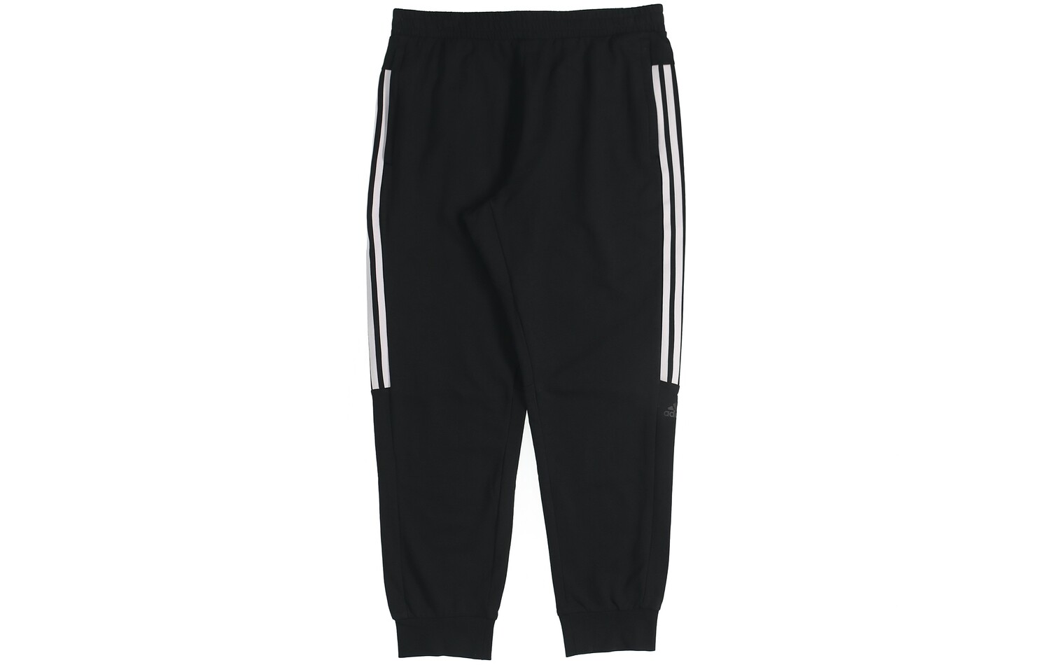 Adidas Мужские трикотажные спортивные штаны, Черный — фото 4
