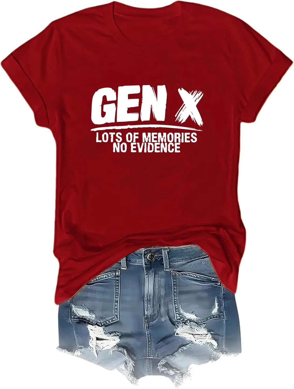 Футболка Gen X с принтом "Lots of Memories No Evidence"