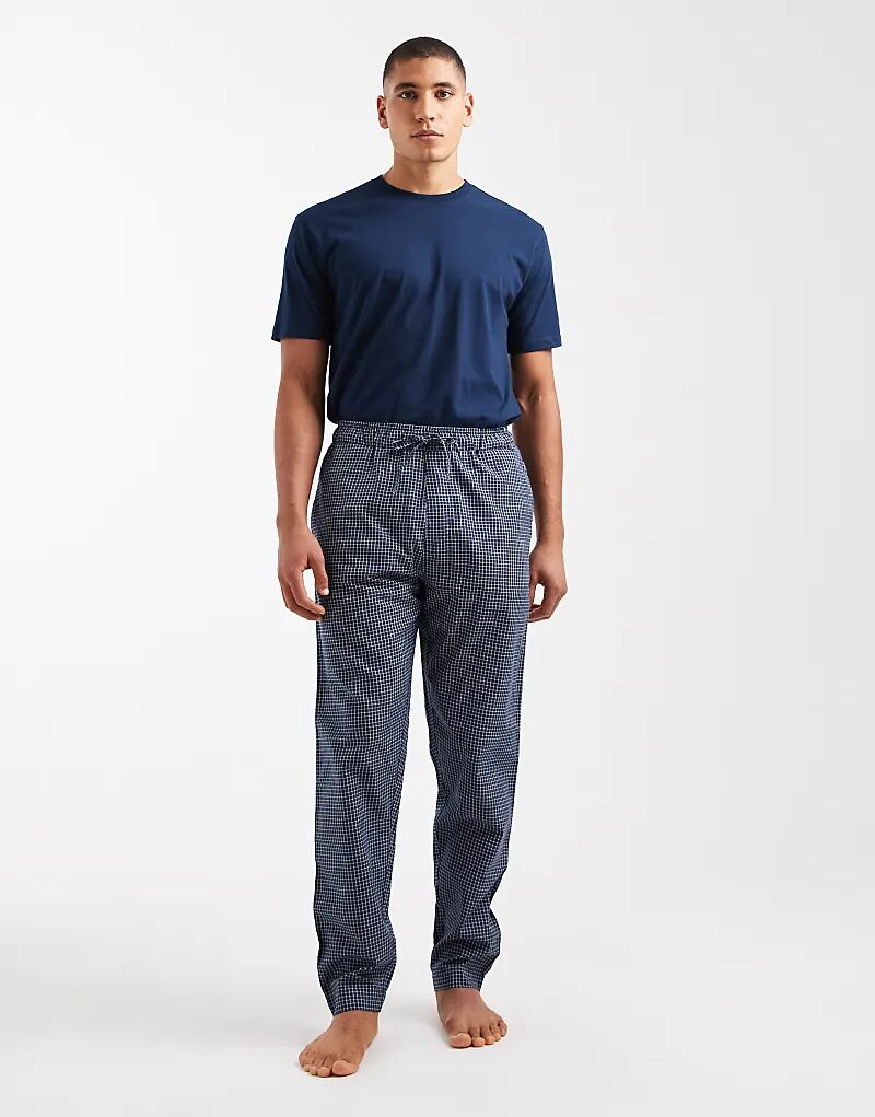 

Подарочный пижамный комплект ONLY & SONS: брюки и футболка, цвет: темно-синий и белый