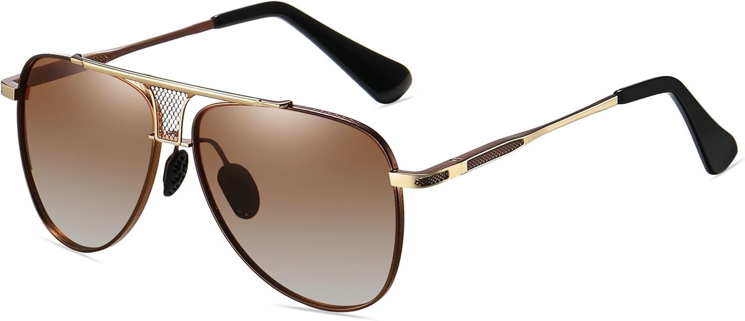 

Laureles Винтажные классические солнцезащитные очки с градиентным переходом для мужчин, очки для вождения, летние очки-пилот, женские солнцезащитные очки, Gradient Brown