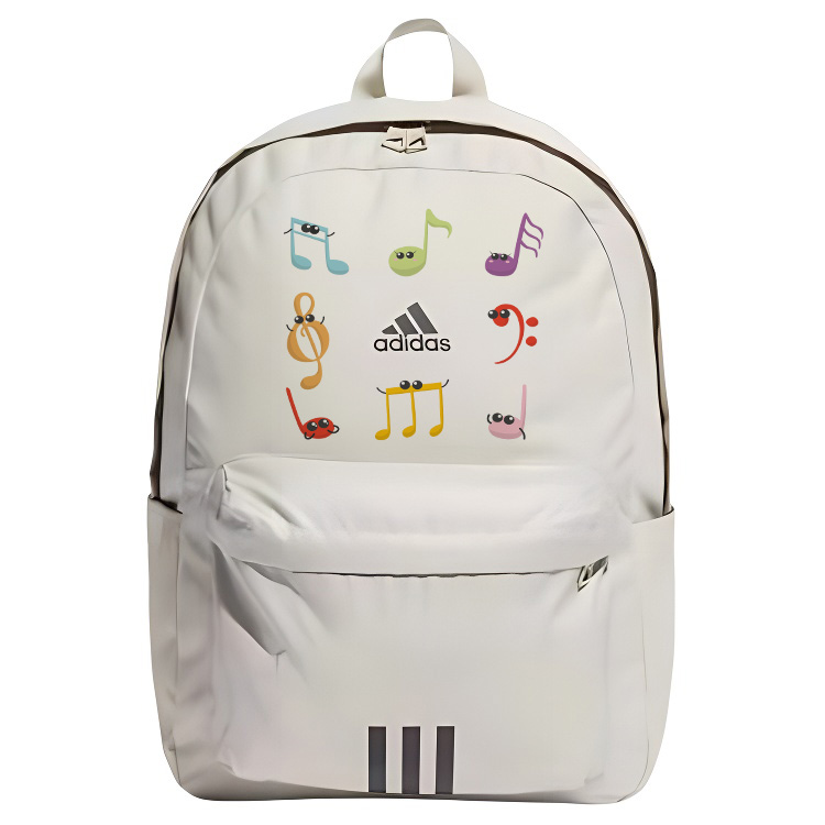 

Adidas Черный котик Рюкзак из ткани Унисекс Светло-серый, Musical Note