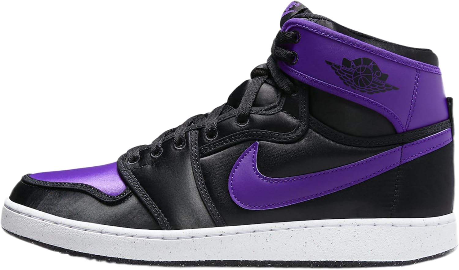 

Кроссовки Nike Dunk High Black White (2021), белый/черный/фиолетовый