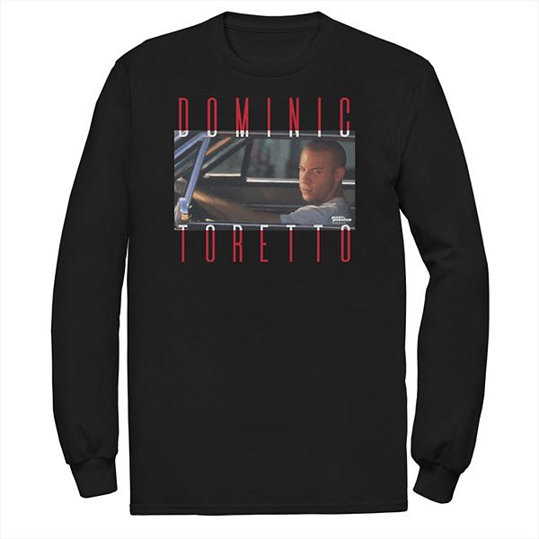 

Футболка с длинным рукавом Big & Tall Fast & Furious Dominic Toretto Stack Licensed Character