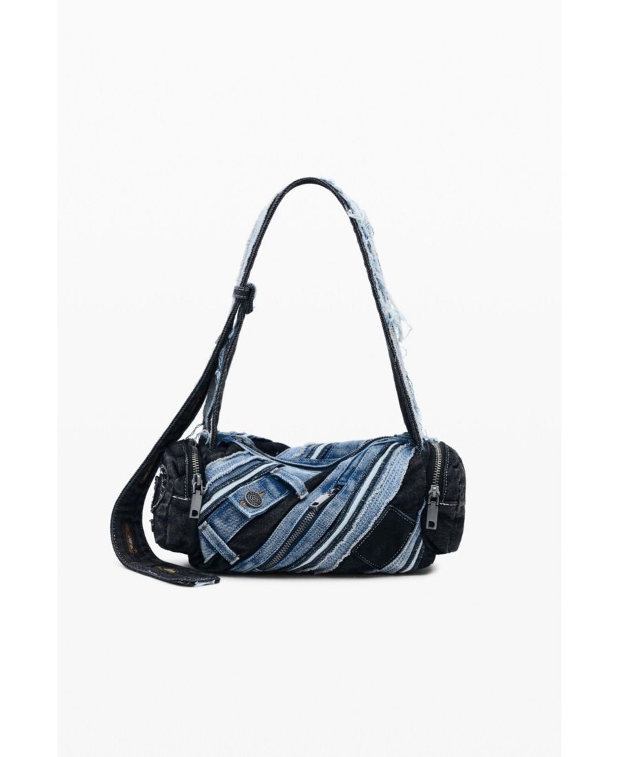 

Женская джинсовая сумка среднего размера с нашивкой Desigual, Dark blue