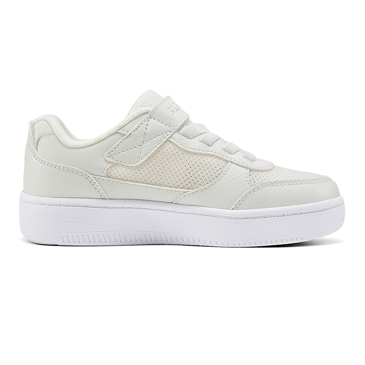 Skechers Kids Скользостойкие, износостойкие, дышащие низкие кеды Canvas White Kids' — фото 3