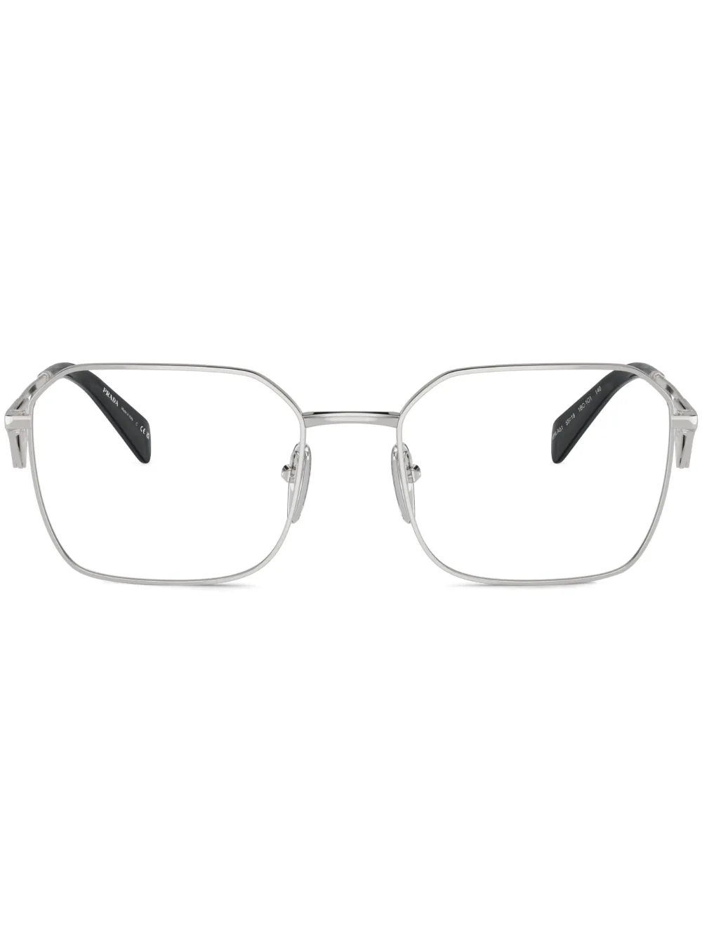 

Очки в прямоугольной оправе Prada, серебристый