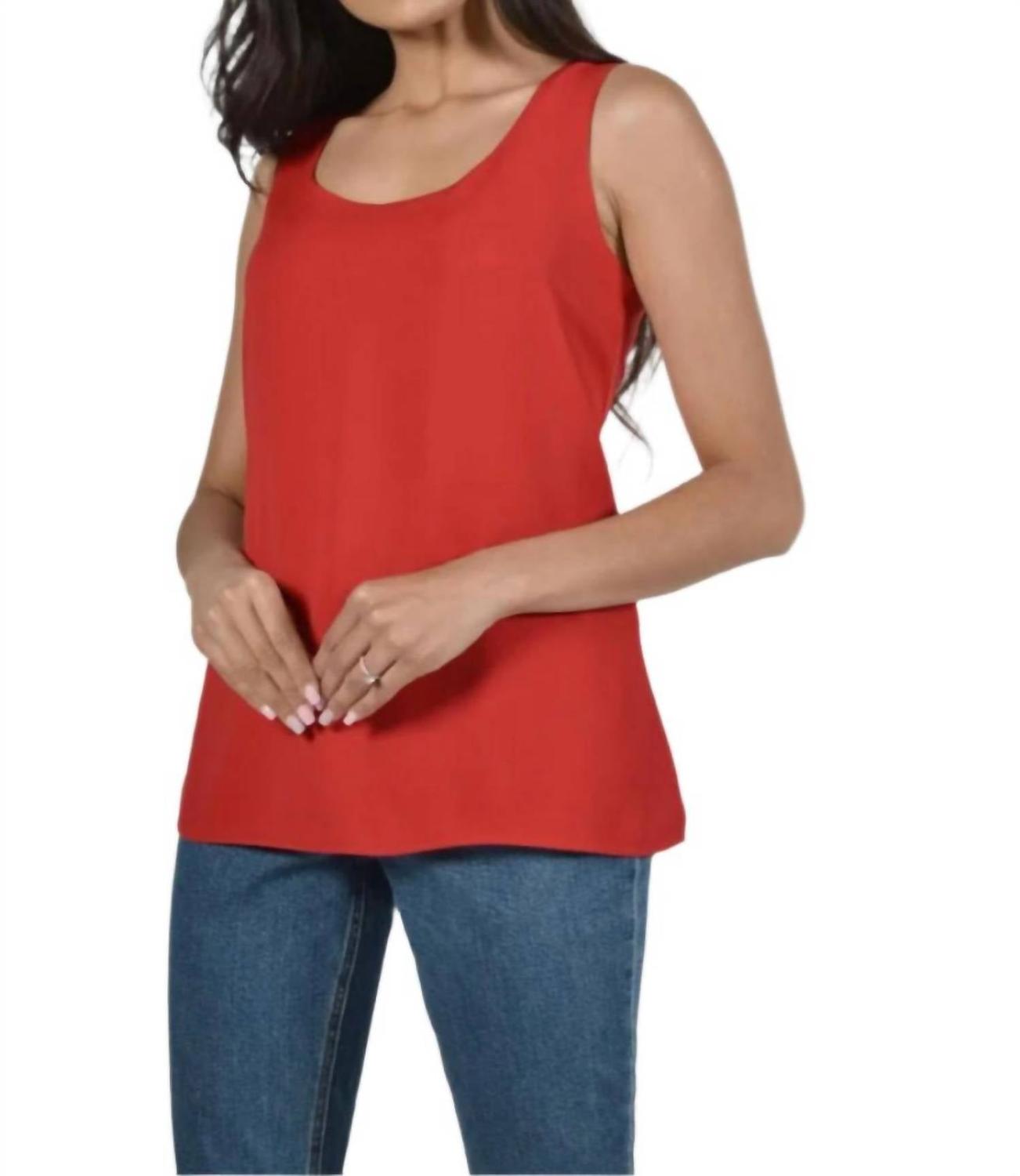 

Вязаный топ красный Frank Lyman