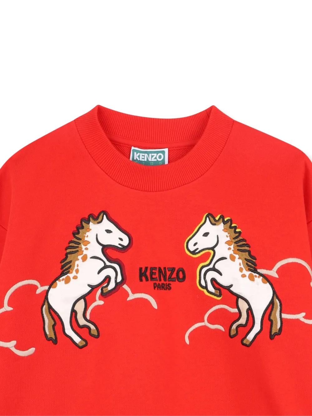 Толстовка lunar new year Kenzo Kids, красный — фото 3