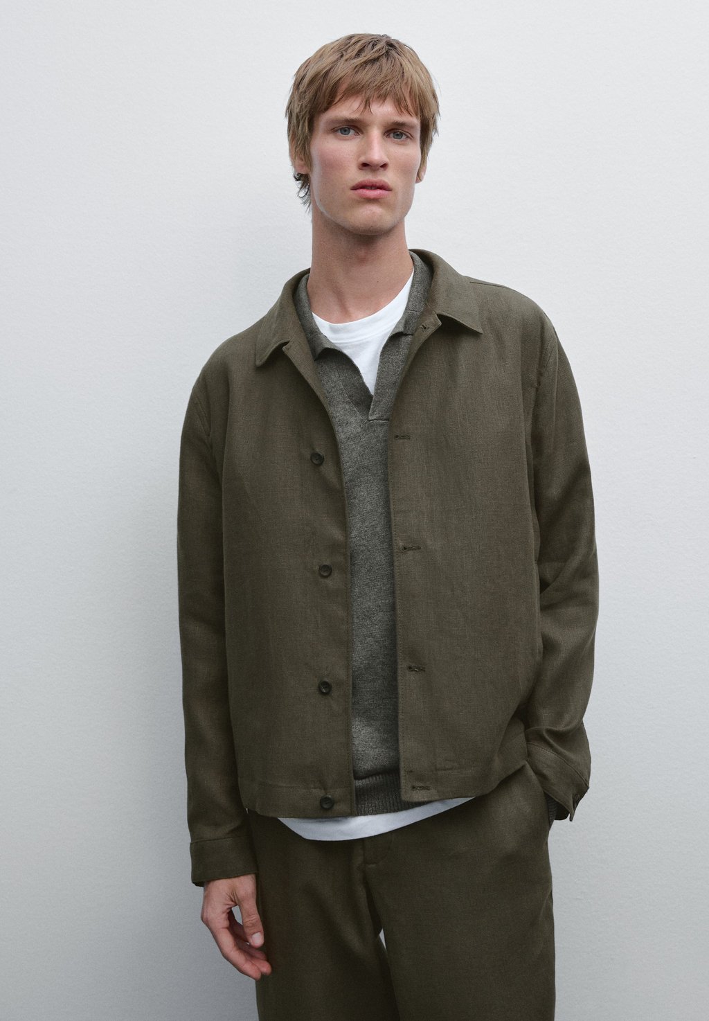 

Летняя куртка Massimo Dutti, хаки