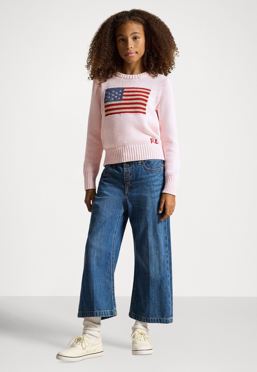 Джемпер Polo Ralph Lauren FLAG COTTON CREWNECK SWEATER 7-14Y, Acacia Pink/Pink — фото 2